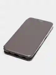 Серый чехол-книжка для Samsung A03S Самсунг А03С книжка с магнитным замком, карман для карты
