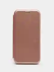 Розовый чехол-книжка для Huawei Honor 10 Хонор 10  Розовый цвет с карманом для карт