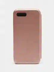 Розовый чехол-книжка для Huawei Honor 10 Хонор 10  Розовый цвет с карманом для карт