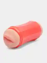 Алый мастурбатор мужской, двусторонний, с вибрацией