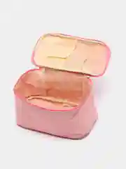 Розовый женская портативная косметичка
