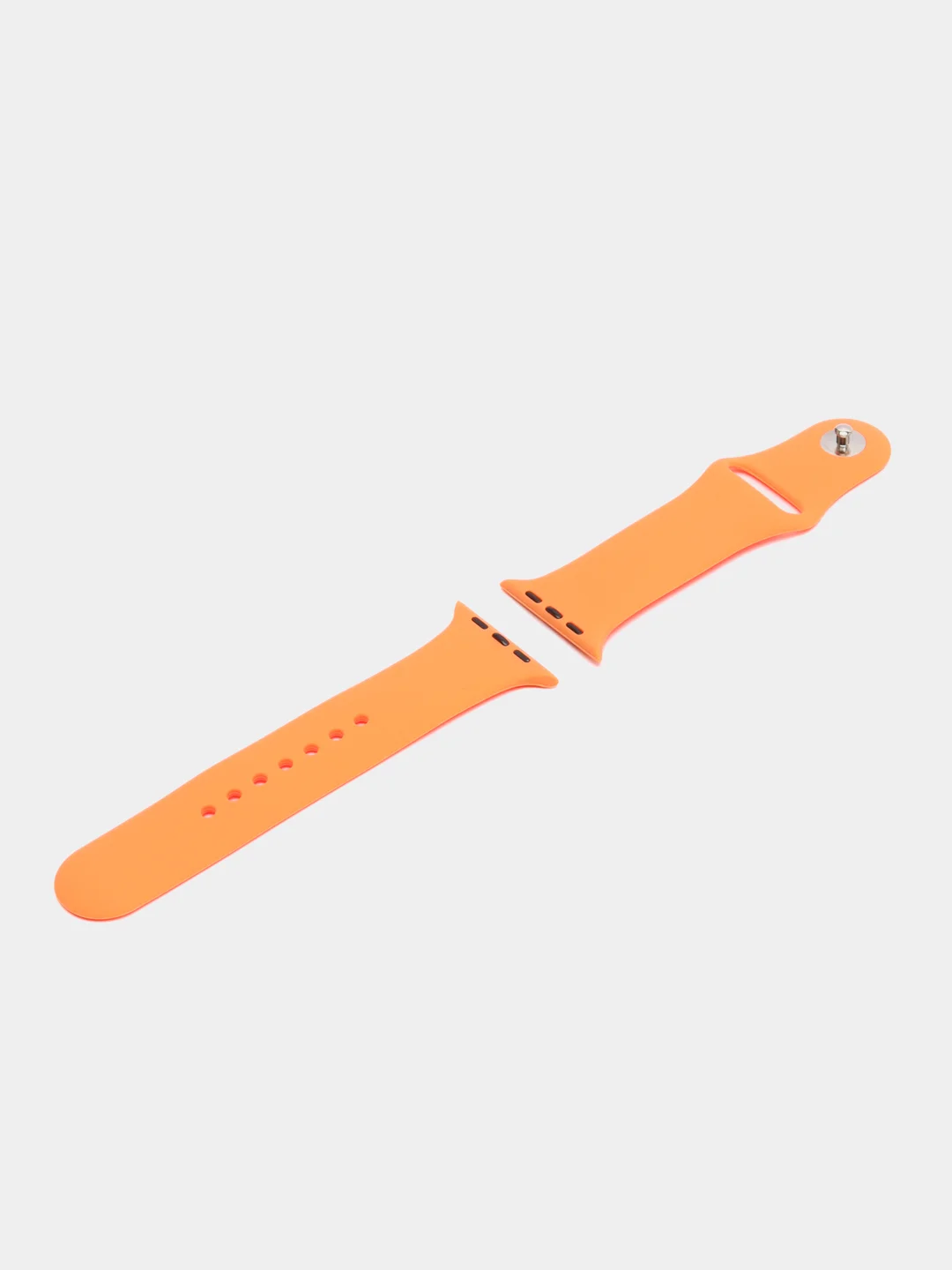 Оранжевый силиконовый ремешок для часов Apple Watch 1-7