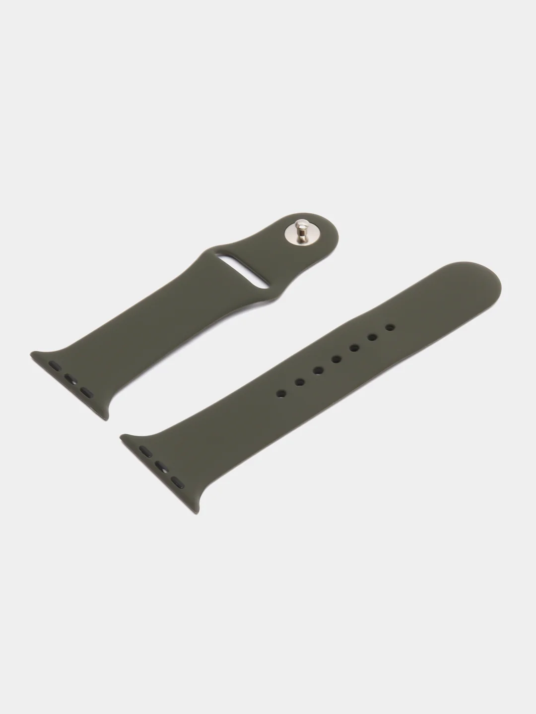 Серый силиконовый ремешок для часов Apple Watch 1-7
