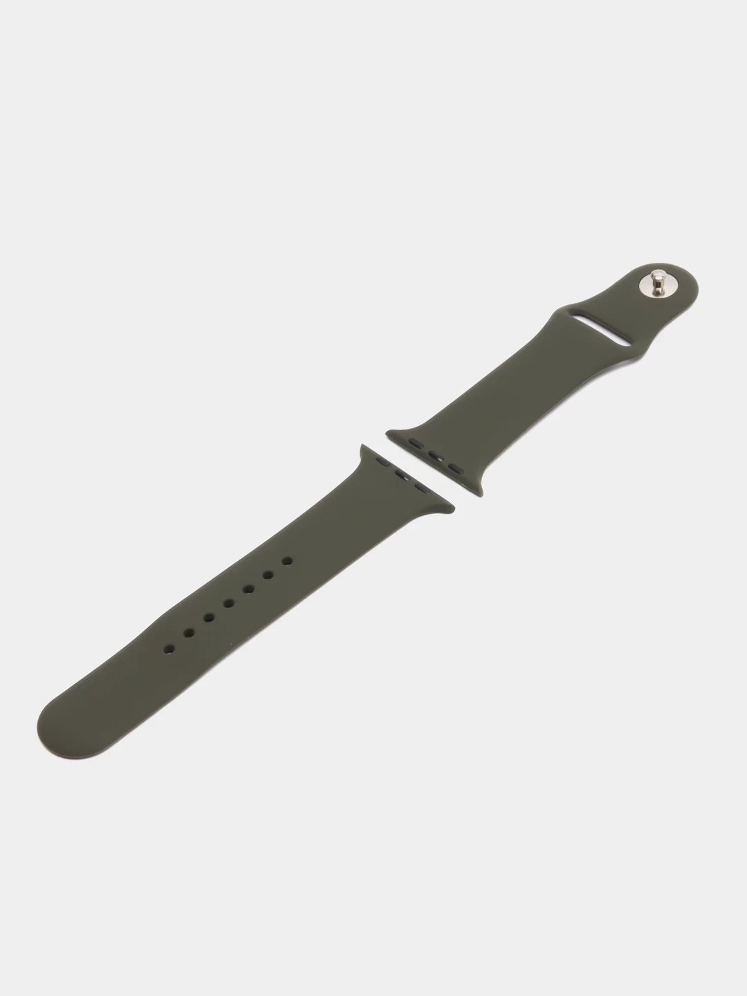 Серый силиконовый ремешок для часов Apple Watch 1-7