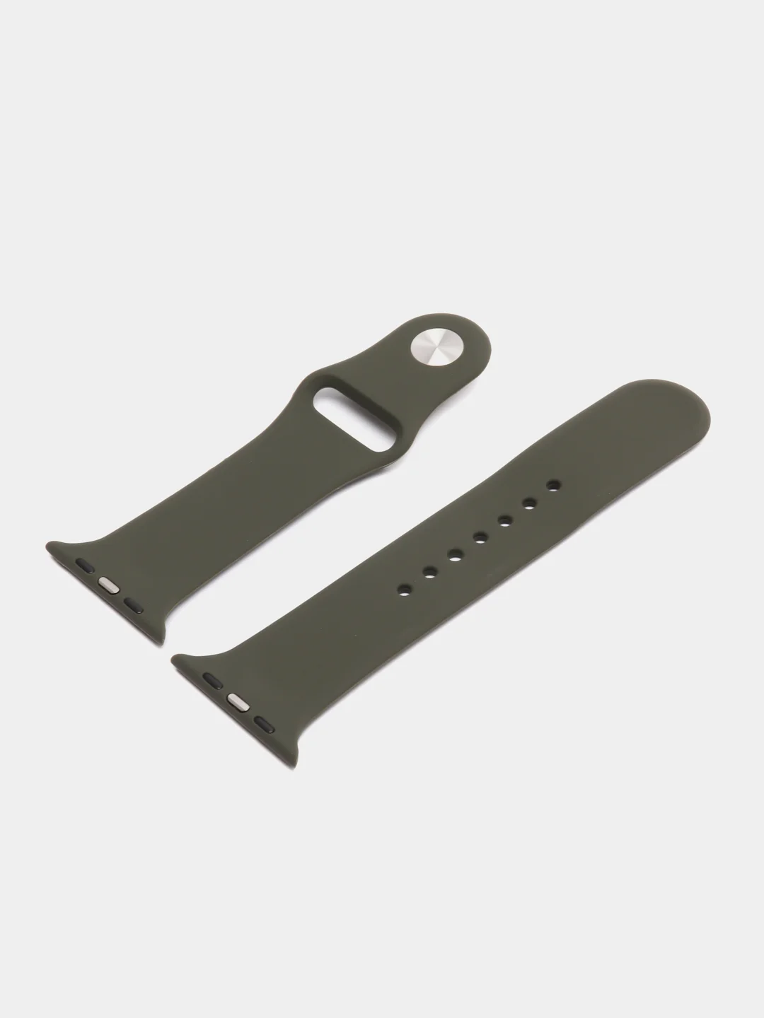 Серый силиконовый ремешок для часов Apple Watch 1-7