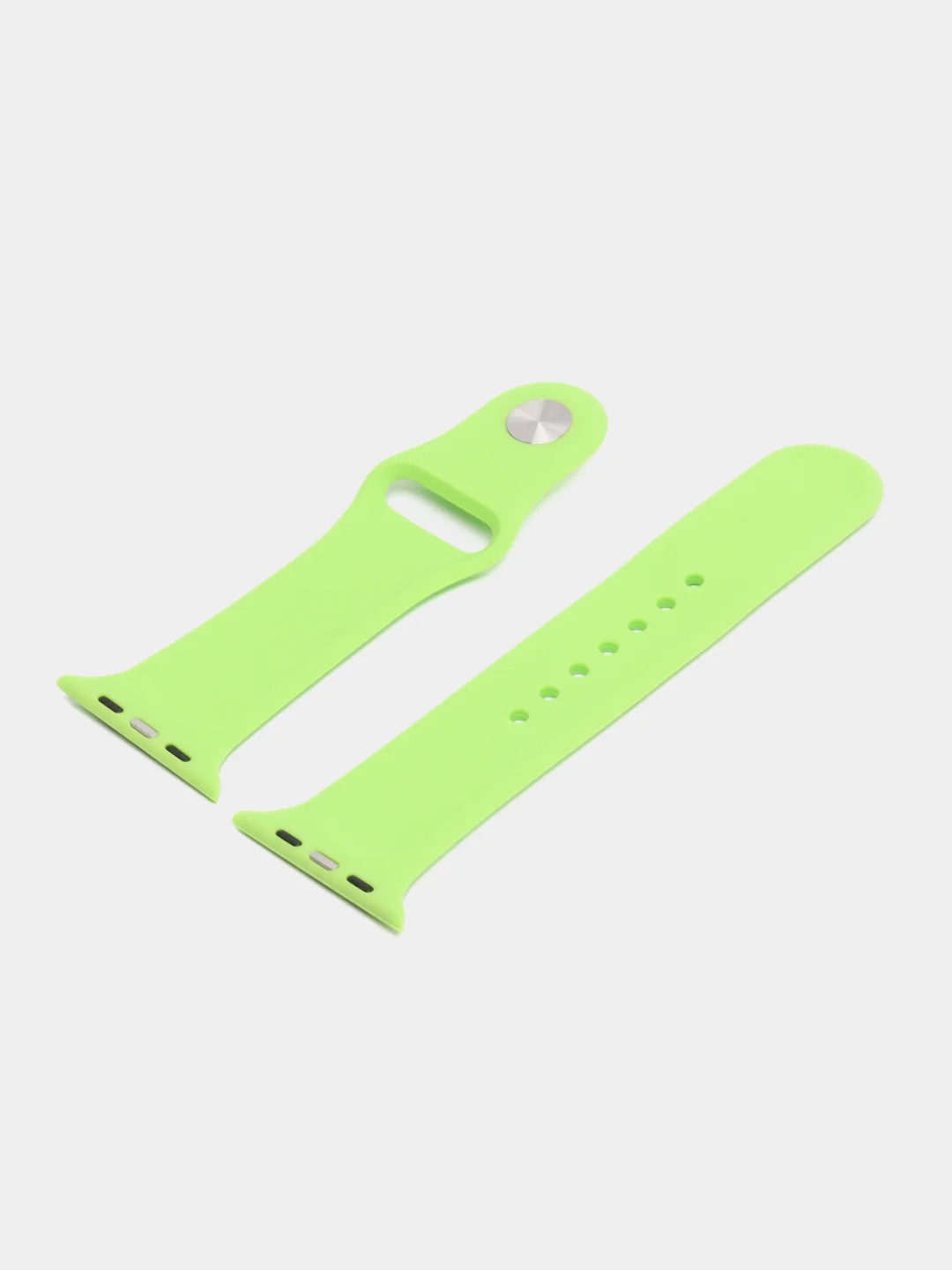 Зеленый силиконовый ремешок для часов Apple Watch 1-7