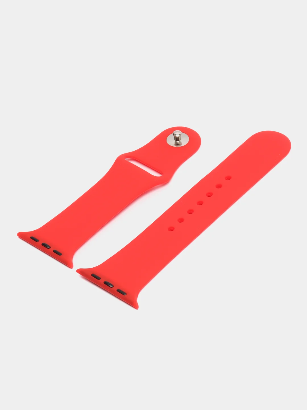 Красный силиконовый ремешок для часов Apple Watch 1-7