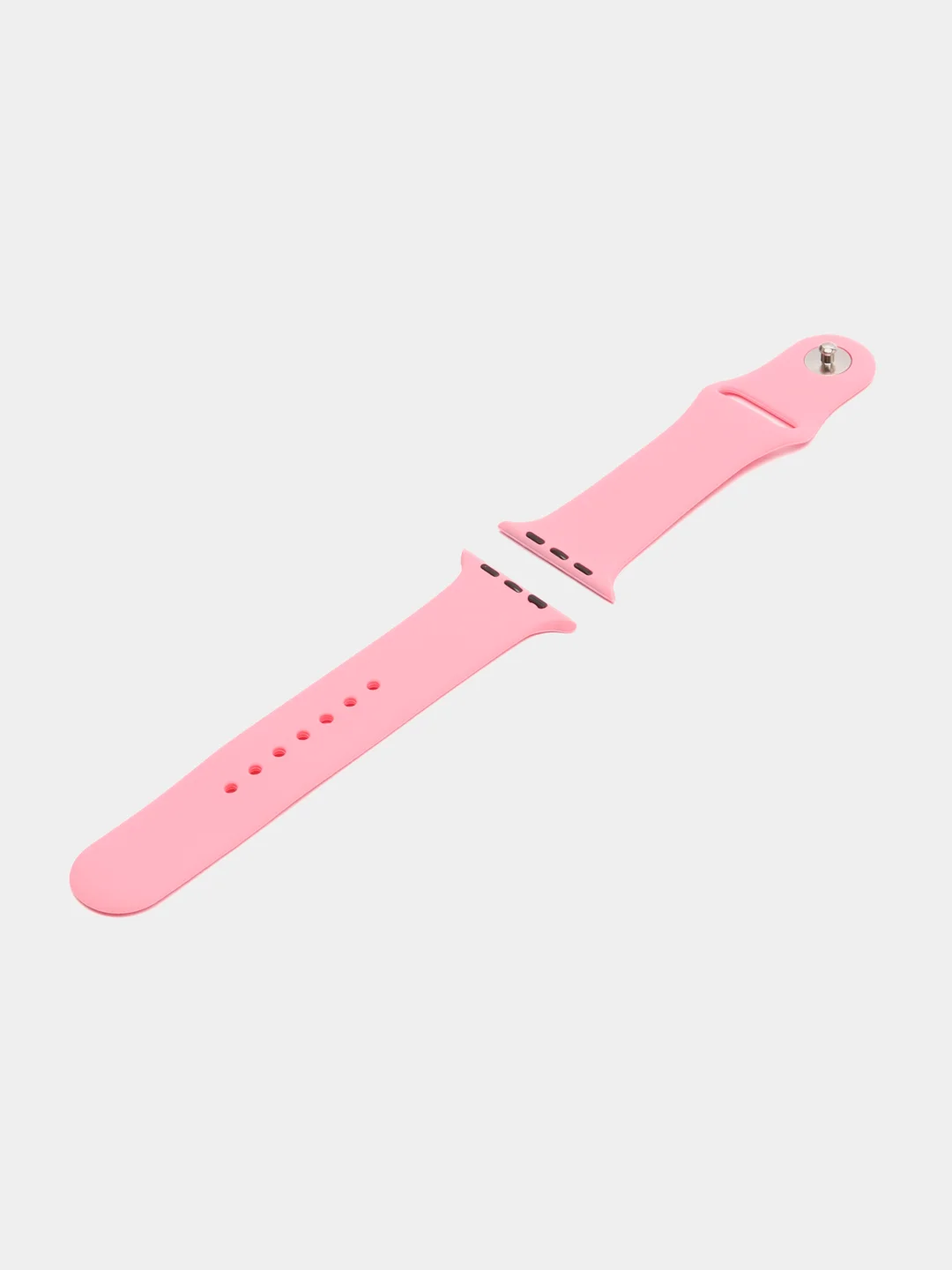 Розовый силиконовый ремешок для часов Apple Watch 1-7
