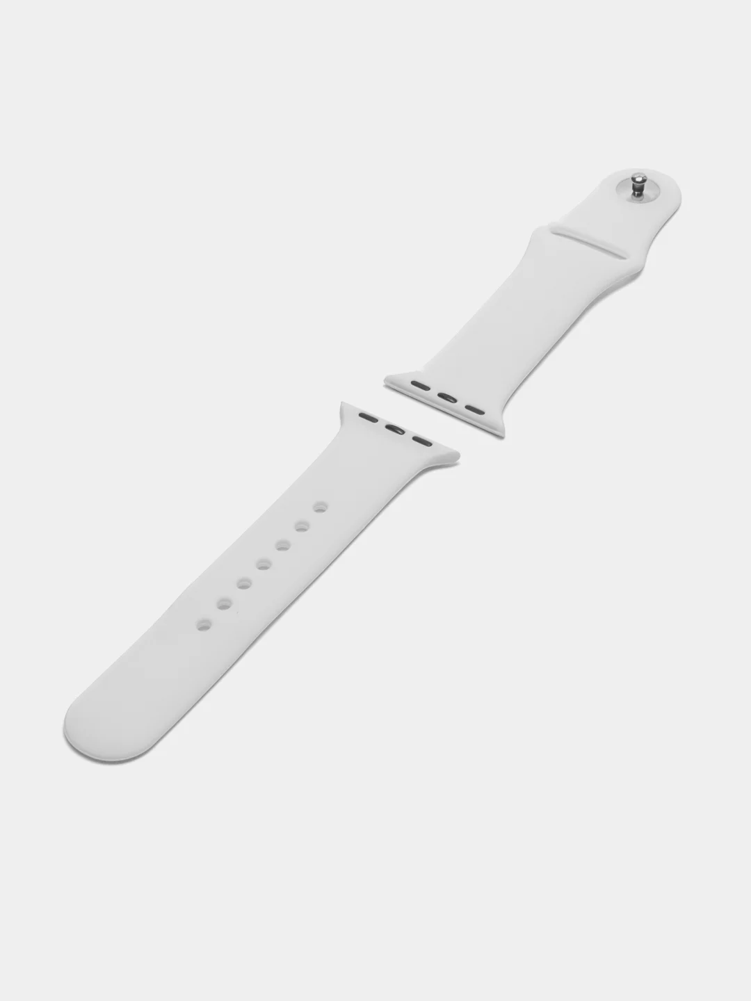 Белый силиконовый ремешок для часов Apple Watch 1-7