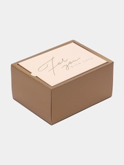 Коробка подарочная "С любовью", складная, 20 х 15 х 10 см, 250 г/м2