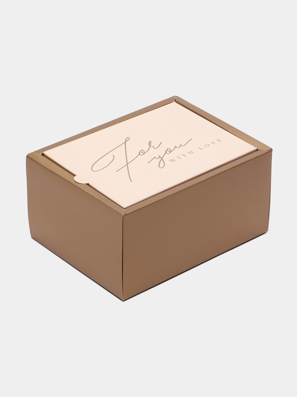 Коробка подарочная "С любовью", складная, 20 х 15 х 10 см, 250 г/м2
