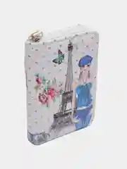 Серый металлик кошелек для принцессы/Девочке/Подарок на день рождения/8 марта