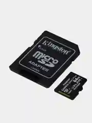 Карта памяти Kingston Canvas Select Plus Class10, microSD + SD для смартфона, регистратора