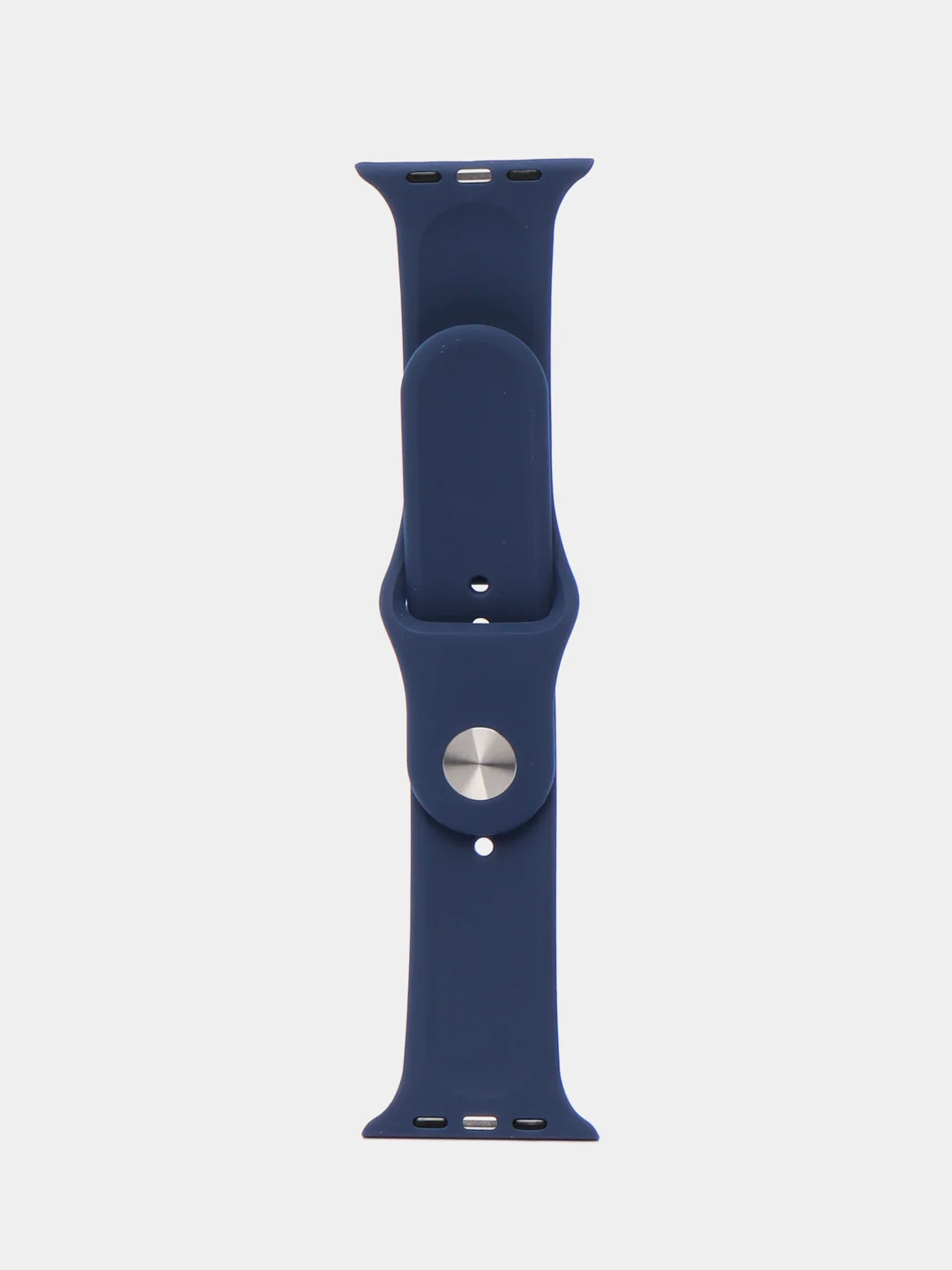 Темно-синий силиконовый ремешок для часов Apple Watch 1-7