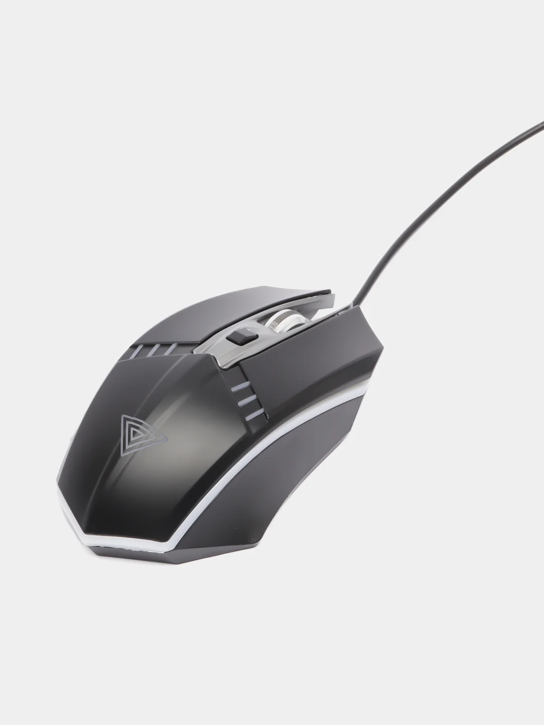 Мышь оптическая Perfeo GAME, 4 кнопки, USB, чёрная, Game Design, RGB подсветка, 1400 DPI