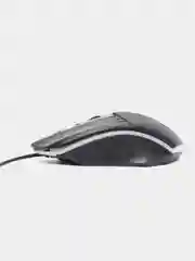 Мышь оптическая Perfeo GAME, 4 кнопки, USB, чёрная, Game Design, RGB подсветка, 1400 DPI