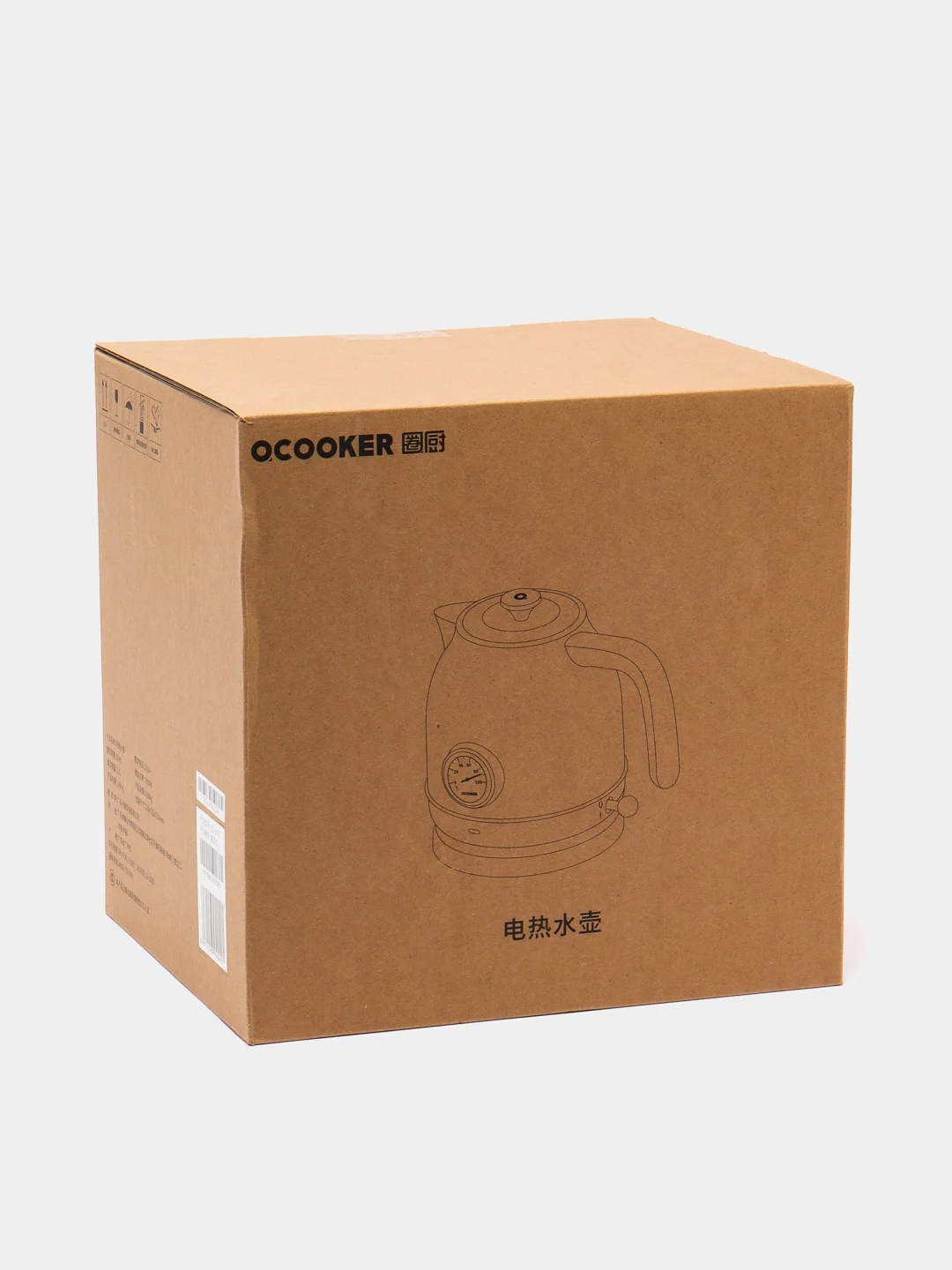 Белый чайник Xiaomi Qcooker Kettle с датчиком температуры