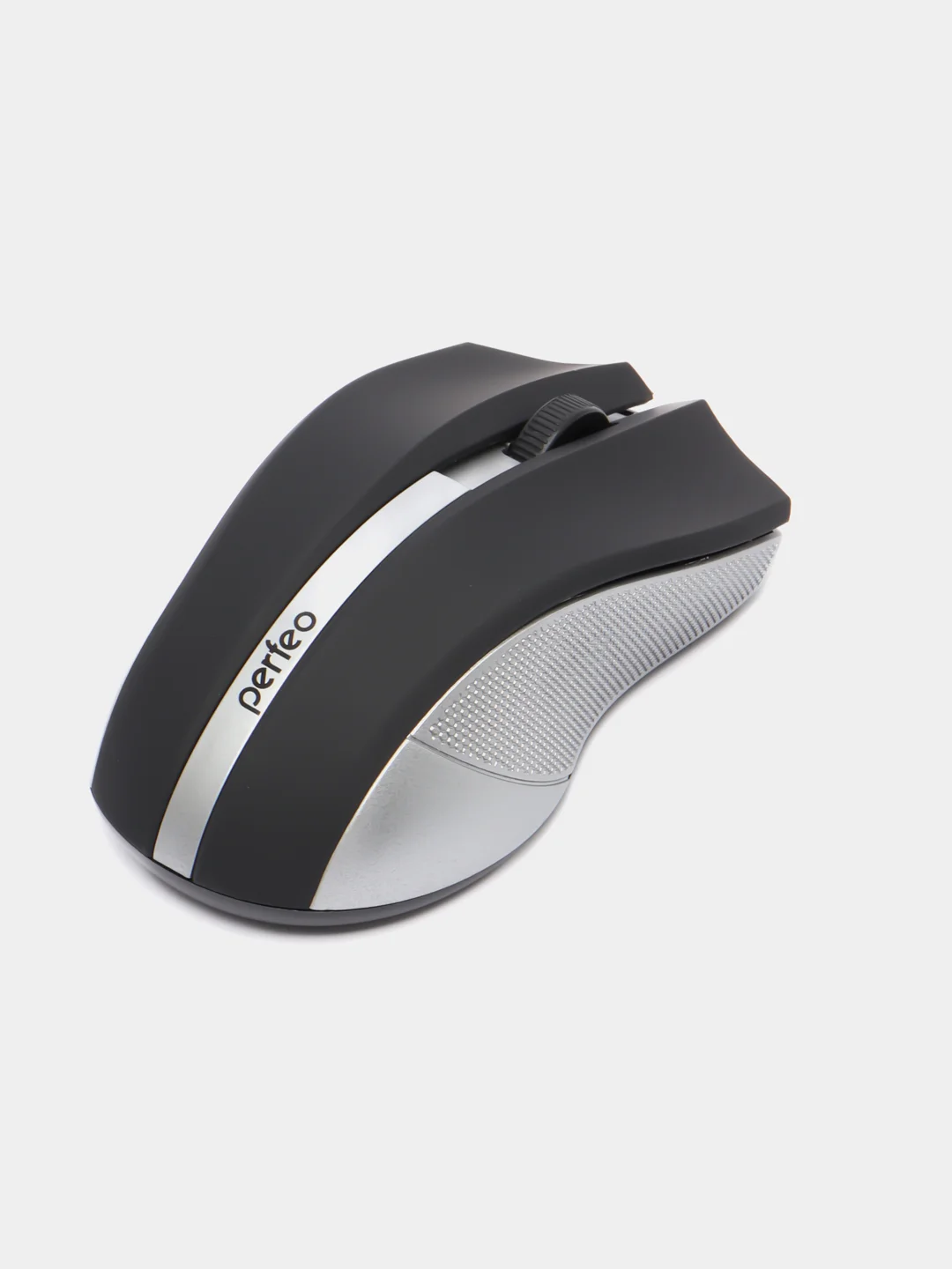 Серебряный мышь беспроводная Perfeo "VERTEX" DPI 1000, USB,