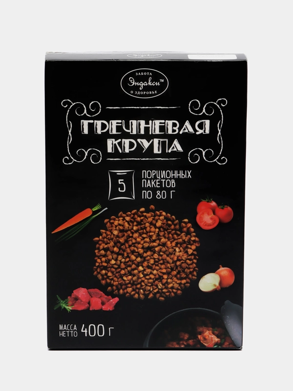 Крупа гречневая Эндакси, 5 пакетов по 80 г