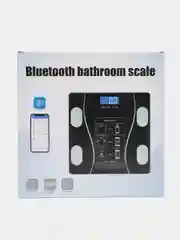 Черный умные весы Bluetooth, напольные