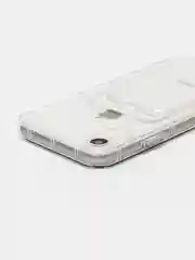 Чехол силиконовый iPhone XR/11/12/13/14 Pro Max/7/8 plus, с карманом для карт, прозрачный