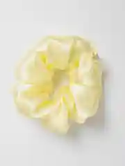 Лимонный резинка для волос объёмная, тканевая, скранч