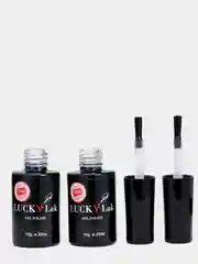 Набор для маникюра: Base Medium viscosity, 10 г и Top No Wipe Medium, 10 г