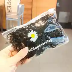 Лавандовый силиконовые резинки для волос, в косметичке, 500 штук