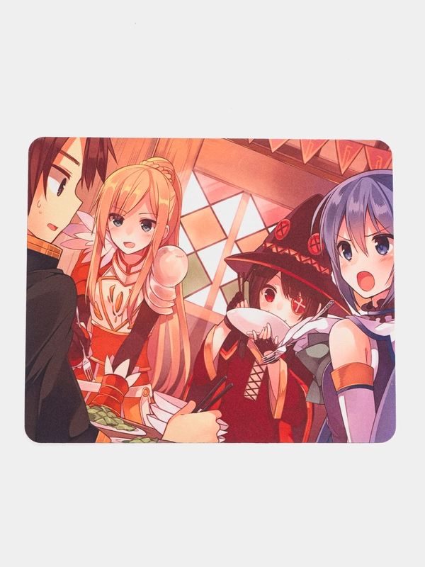 Игровой коврик для мыши по аниме "KonoSuba", Мегумин, Казума, Даркнесс