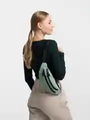 Мятный поясная сумка, вельветовая, унисекс