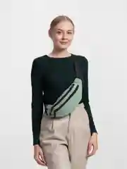 Мятный поясная сумка, вельветовая, унисекс