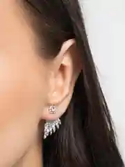 Золотой серьги бижутерия, серьги,  серьги гвоздики, 1 пара