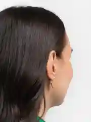 Золотой серьги бижутерия, серьги,  серьги гвоздики, 1 пара