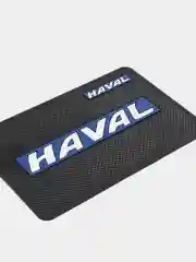 Синий противоскользящий коврик на панель, с логотипом автомобиля HAVAL