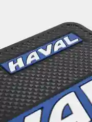 Синий противоскользящий коврик на панель, с логотипом автомобиля HAVAL