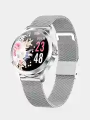 Серебряный женские смарт часы Smart Watch King Wear LW07