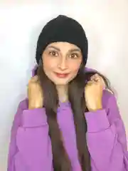Черный шапка женская без подкладки, с отворотом