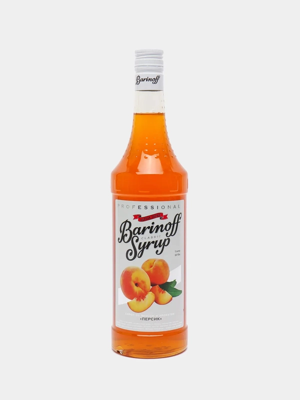 Сироп Barinoff "Персик", для кофе и коктейлей, 1 л