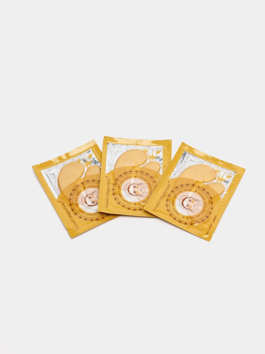Лимонный патчи коллагеновые для глаз Crystal Collagen Gold