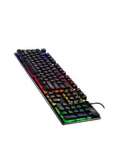 Клавиатура игровая V4, с подсветкой, USB-проводная