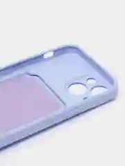 Небесно-голубой чехол для iPhone 14, 13, 12, 11 Pro Max, XS/X, XR, 7 / 8, Plus с карманом для карт