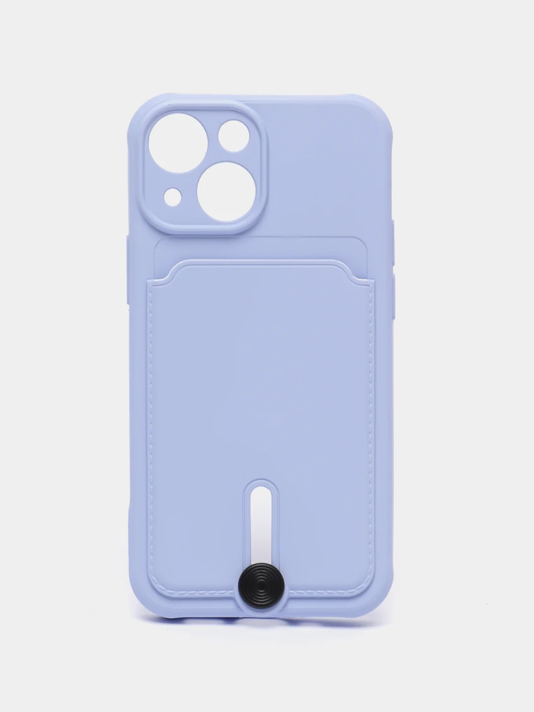 Небесно-голубой чехол для iPhone 14, 13, 12, 11 Pro Max, XS/X, XR, 7 / 8, Plus с карманом для карт