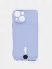 Небесно-голубой чехол для iPhone 14, 13, 12, 11 Pro Max, XS/X, XR, 7 / 8, Plus с карманом для карт