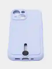 Небесно-голубой чехол для iPhone 14, 13, 12, 11 Pro Max, XS/X, XR, 7 / 8, Plus с карманом для карт