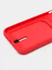 Красный чехол для iPhone 14, 13, 12, 11 Pro Max, XS/X, XR, 7 / 8, Plus с карманом для карт