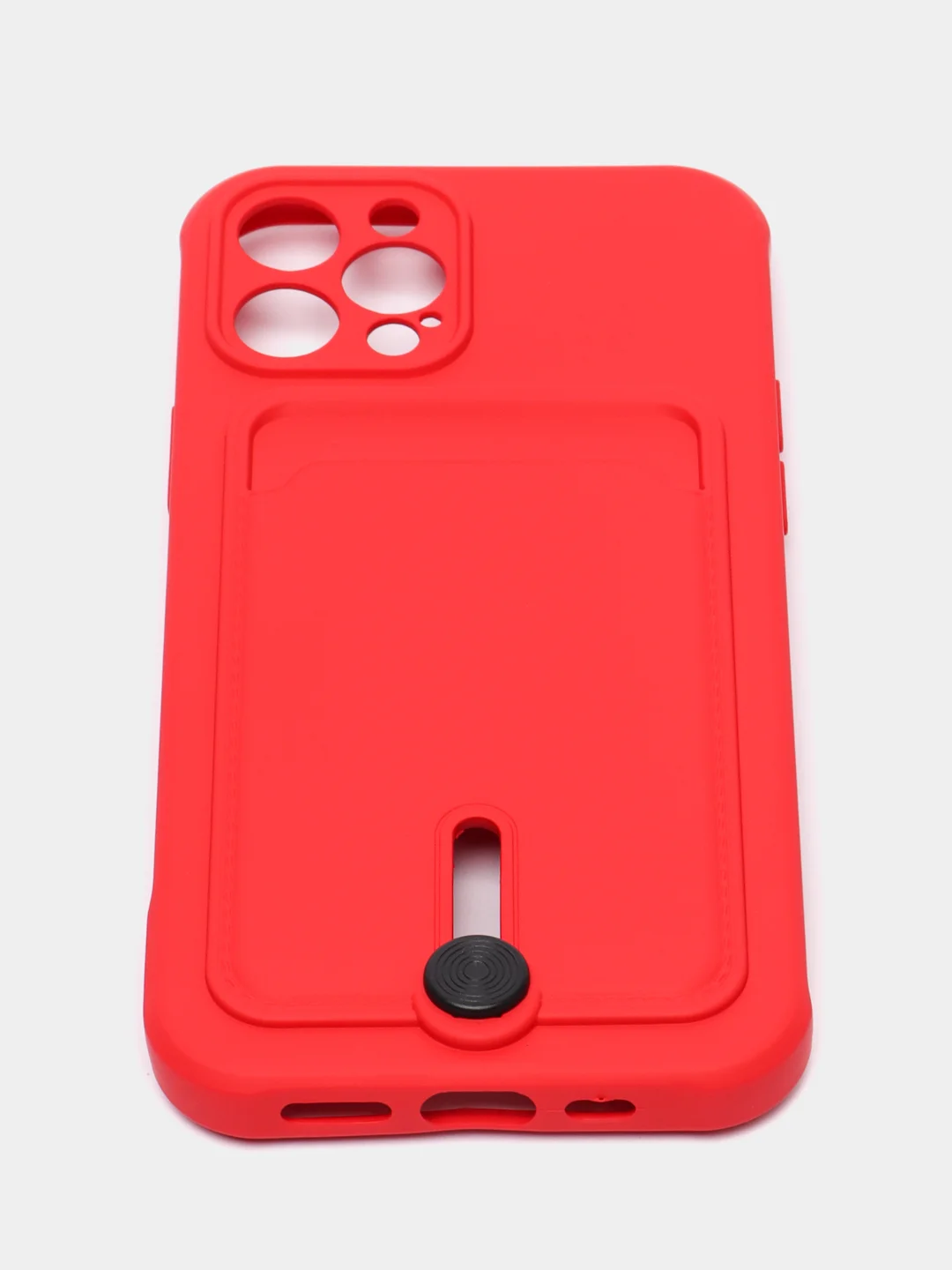 Красный чехол для iPhone 14, 13, 12, 11 Pro Max, XS/X, XR, 7 / 8, Plus с карманом для карт