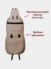 Коричневый меховые накидки на сиденья 2 шт из овечьей шерсти 90%, Силиконовый антискользящий подклад