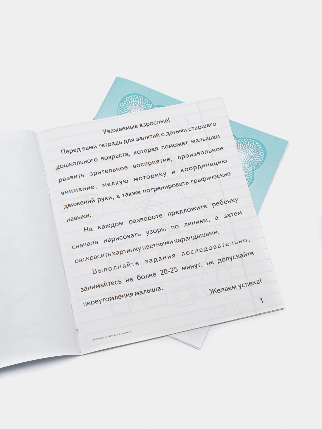 Рабочие тетради 1,2 часть(комплект) Дошкольные прописи в линию/Бурдина
