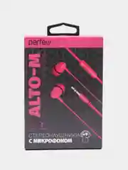 Розовый наушники внутриканальные c микрофоном Perfeo ALTO-M, разные цвета