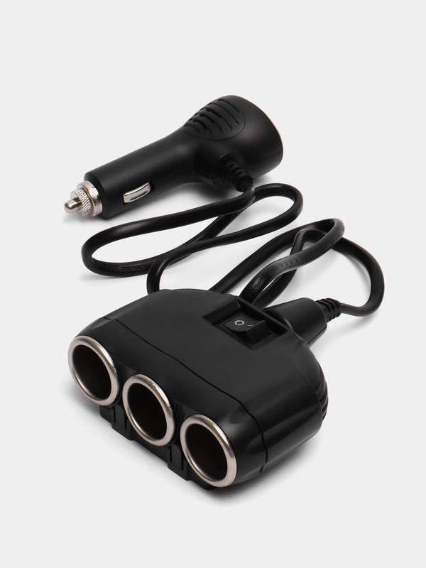 Разветвитель гнезда прикуривателя Olesson 1634 3 гнезда 1 USB, зарядка для любого авто